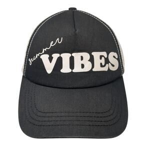 Summer Vibes Snapback Mesh Back Trucker Hat Black One Size Billabong